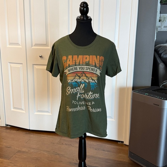 Port and Company Olive Green Graphic Tee - Picture 4 of 7